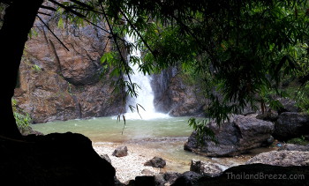 Jock Kradin waterfall in Thong Pha Phum National Park, Thailand.
